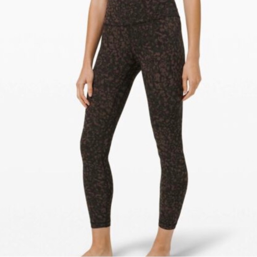 Lululemom align brown cheetah print leggings